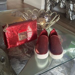 Also Jille Red Sequin Shoes